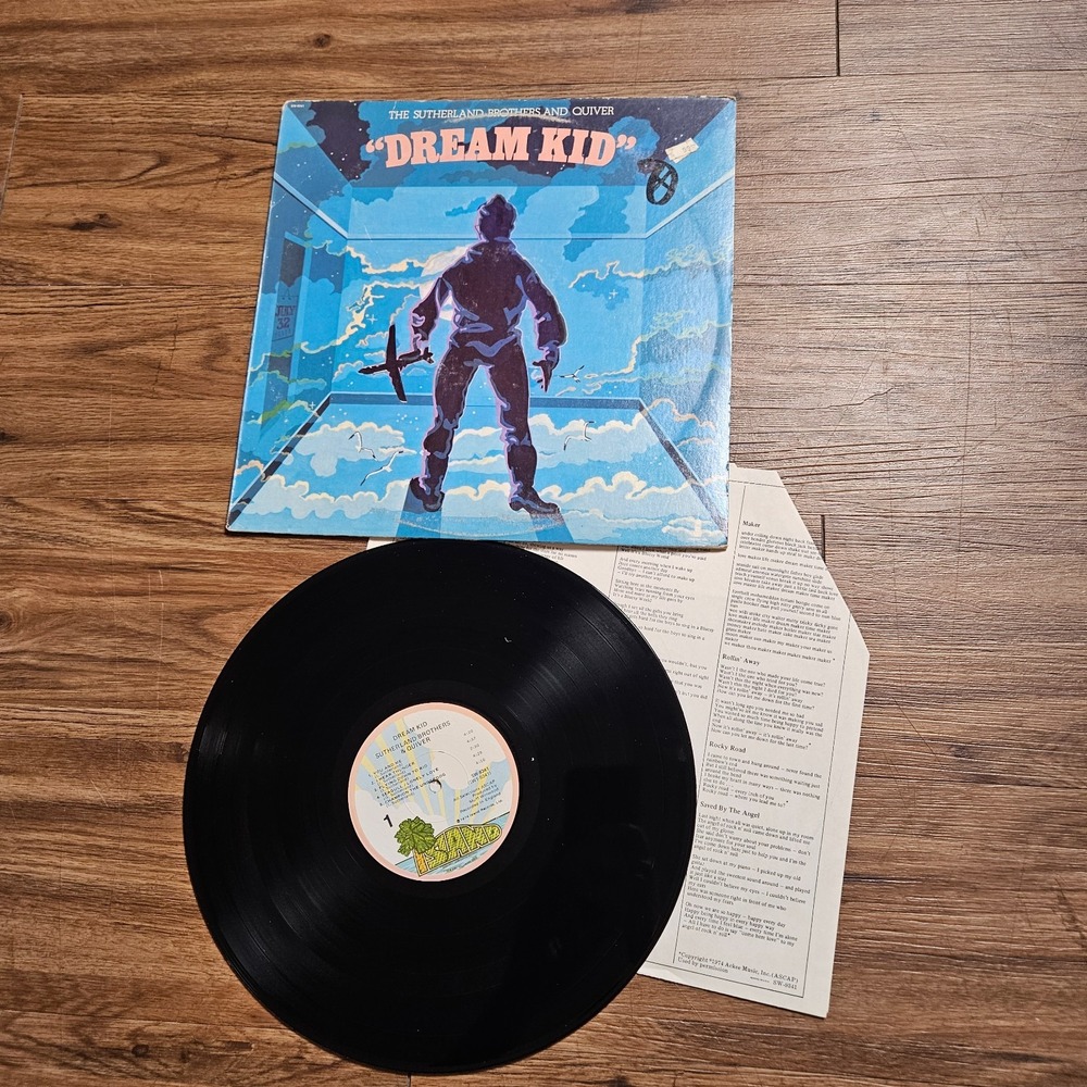 Sutherland Brothers & Quiver –‎ Dream Kid Island 1973 SW 9341 PROMO LP EX EX/EX